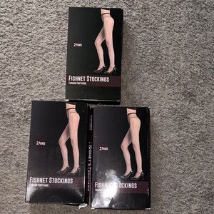 Classic Black Fishnet Stockings